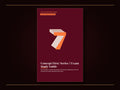 Book cover: deep wine red with a huge orange numeral 7 trailing a stacked, striped 3D echo up and to the left like a motion blur; series tag SECURITIES EXAM STUDY GUIDES; title Concept First: Series 7 Exam Study Guide in large cream serif letters below.